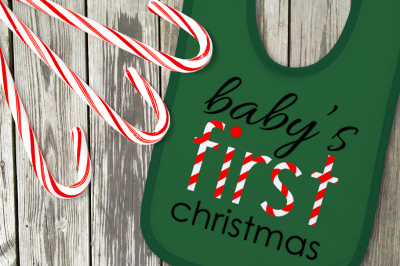 Baby&#039;s First Christmas | SVG | PNG | DXF