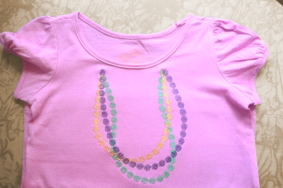 Mardi Gras Beads Necklace | Embroidery