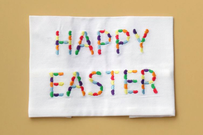 Jelly Bean Happy Easter | Embroidery