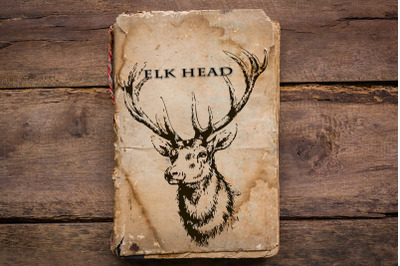 ELK head | hand drawn | vector
