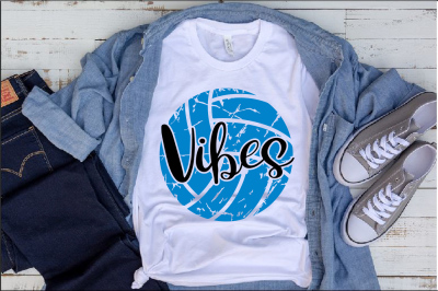 Volleyball Vibes svg grunge ball svg mom Vibes vintage svg 1003S