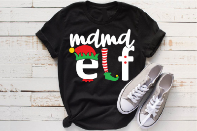 Mama Elf svg, Christmas svg  999S