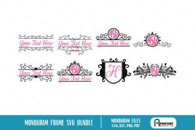 Monogram Frame Mini Bundle, Monogram svg, Wedding svg, Mailbox svg,svg
