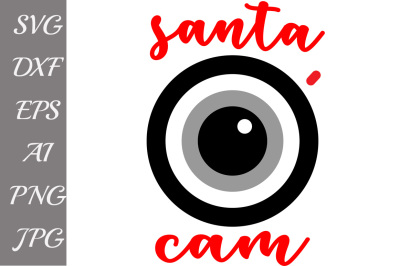 Santa Cam SVG, CHRISTMAS SVG, Santa Cam Cut File
