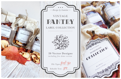Vintage Pantry Label Collection