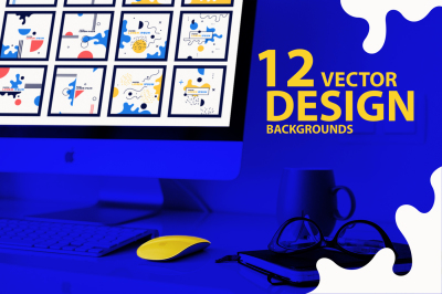 12 Vector abstract backgrounds