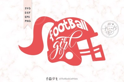 Football girl SVG DXF EPS PNG