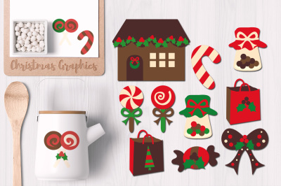 Christmas Candyland Sweets Graphics