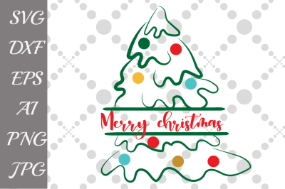 Merry Christmas Svg,CHRISTMAS TREE SVG,Holiday Svg