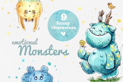 Emotional Monsters : 9 characters