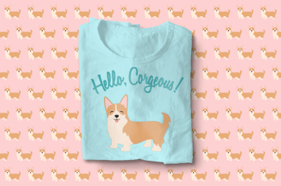 Corgi Hello Corgeous | SVG | PNG | DXF