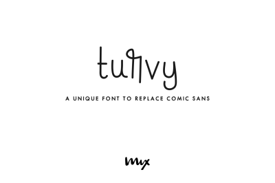 Turvy - A Comic Sans Replacement