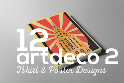ArtDeco Poster T-shirt Set 2