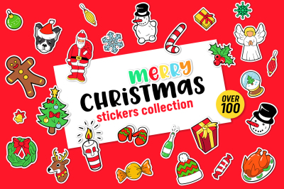 Merry Christmas Stickers Collection