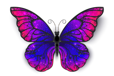 Tricolored Butterfly