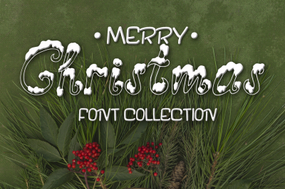 Three fonts for Christmas cards
