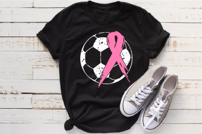 Soccer Tackle Breast Cancer Svg Awareness ribbon svg 1022S