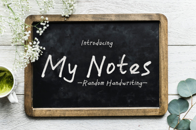 My Notes - a handwritten font