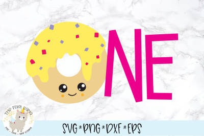 One Donut Birthday SVG Cut File