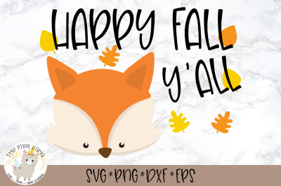 Happy Fall Y&#039;All SVG Cut File