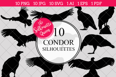 Condor Silhouette Vectors