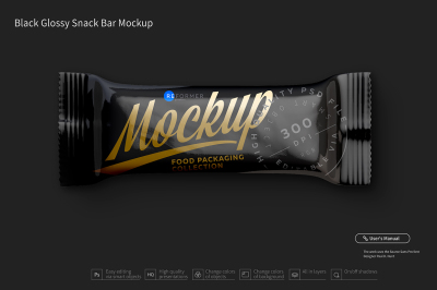 Download Glossy Snack Bar Mockup Top View Yellowimages