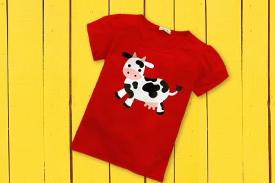 Cute Cow | SVG | PNG | DXF