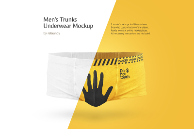 Men&#039;s Trunks Underwear Mockup