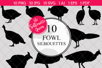 Fowl Silhouette Vectors