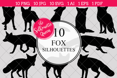 Fox Silhouette Vectors