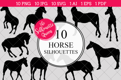 Horse Silhouette Vectors