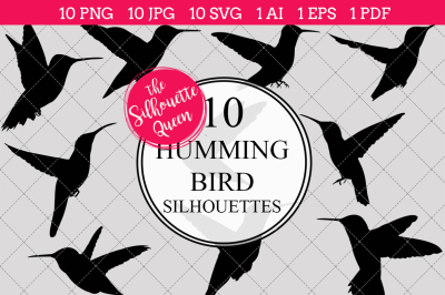 Hummingbird Silhouette Vectors