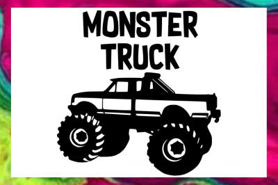 Monster Truck SVG PNG DXF Design Files for Cricut &amp; Silhouette Machine