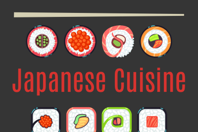 Japanese cuisine restaurant logo template