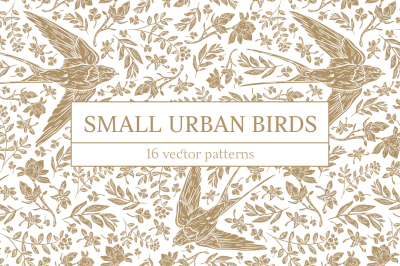 Small Urban Birds patterns