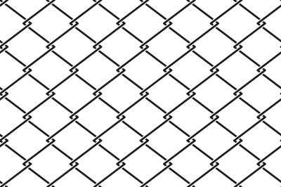 Vector fence steel netting seamless pattern