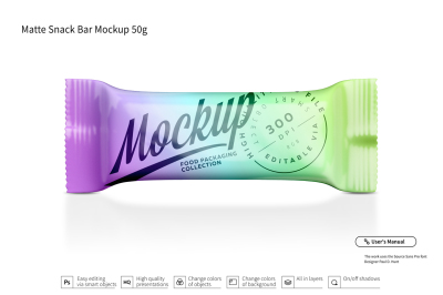 Download Kraft Snack Bag With Candies Mockup Front View Yellowimages