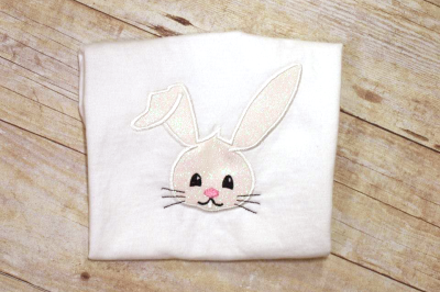 Easter Bunny Face | Applique Embroidery