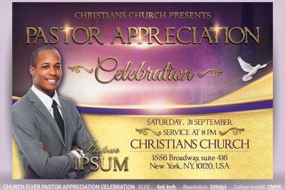 Church Flyer Pastor Appreciation Celebration