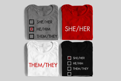 Personal Gender Pronouns | SVG | PNG | DXF
