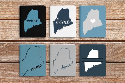 State of Maine Set | SVG | PNG | DXF