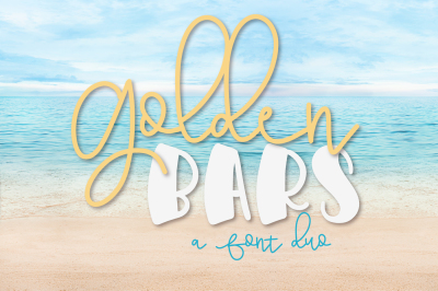Golden Bars - A Font Duo