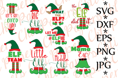 Bundle elf Svg, CHRISTMAS BUNDLE SVG 