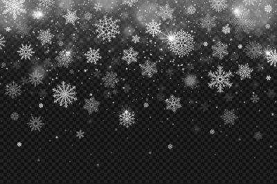 Winter falling snow. Snowflakes fall, christmas decorations snowflake 