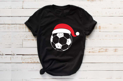 Santa Soccer Hat Christmas svg Elf sweater 1044S