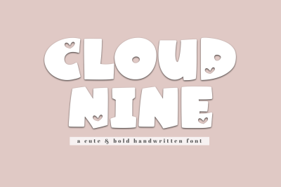 Cloud Nine - A Fun & Bold Handwritten Font