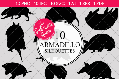 Armadillo Silhouette Vector