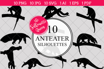 Anteater Silhouette Vector