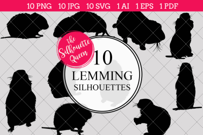 Lemming Silhouette Vector