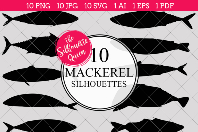 Mackerel Silhouette Vector